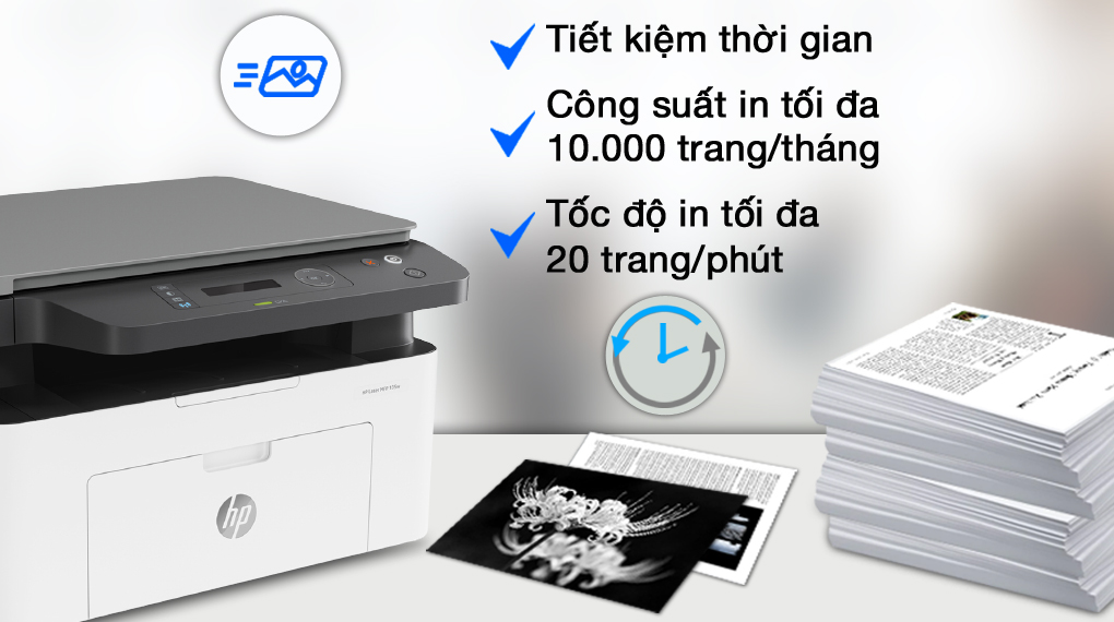 Máy in HP Laser 135w 4ZB83A In Scan Copy Wifi Chính Hãng Giá Tốt