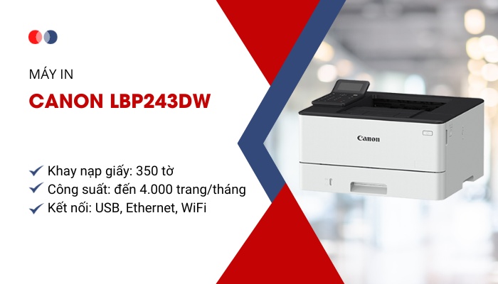 Canon LBP 243dw Máy in laser nhanh chóng Giá tốt Nhập khẩu