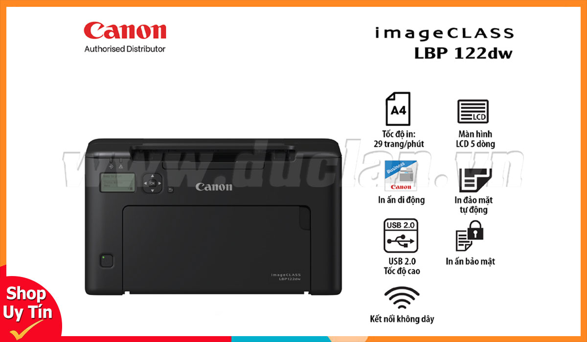 Máy In Canon Laser LBP 122dw Nhập Khẩu Chính Hãng Giá Tốt