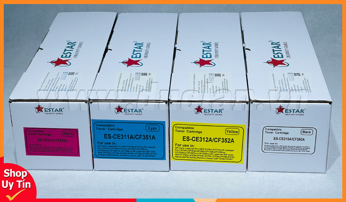 Hộp mực HP CP1025 M176 Y chính hãng bền bỉ in sắc nét 1K