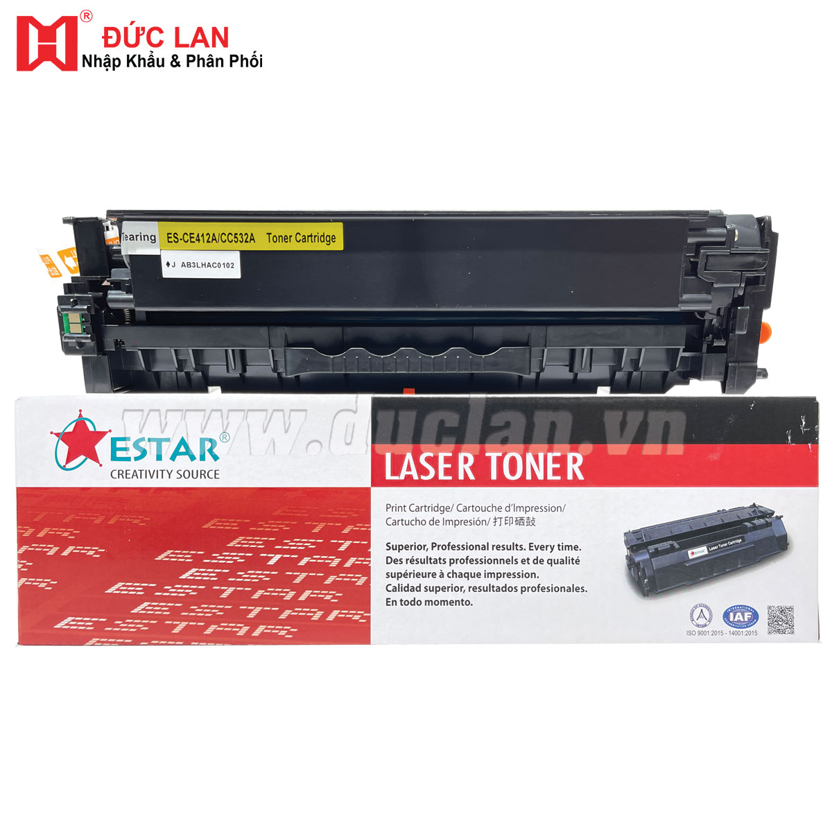 Hộp mực in HP Pro M351/ M451/ CP2025 Y (CE412A/CC532) 2.8K