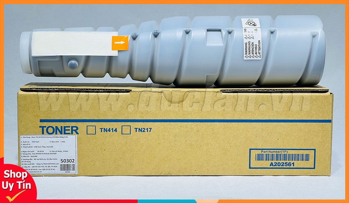 Mực TN-217/414 Minolta Bizhub 223 283 363 423 400g in sắc nét giá tốt