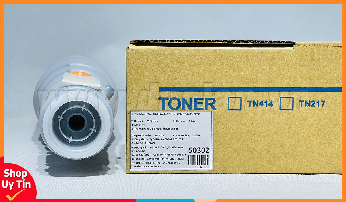 Mực TN-217/414 Minolta Bizhub 223 283 363 423 400g in sắc nét giá tốt