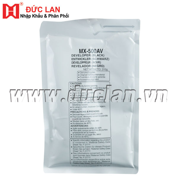 Bột từ MX-500MV dùng cho Sharp MX-M283N/ MX500/363N/363U/ 453N/453U/503N