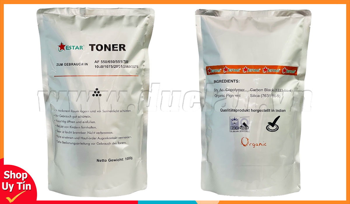 Mực In Ricoh Aficio 1075 2075 MP7500 MP8000 Chính Hãng ESTAR 1000g