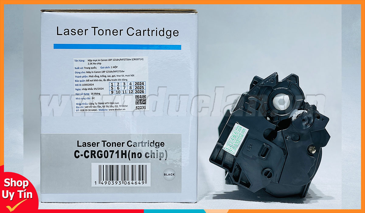 Hộp mực Canon CRG071H 2.5K trang in chính hãng giá tốt