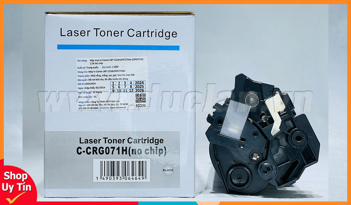 Hộp mực Canon CRG071H 2.5K trang in chính hãng giá tốt