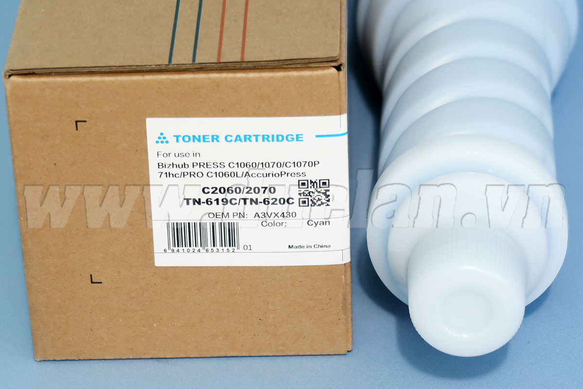 Mực Bizhub PRESS C1060 C1070 TN-619C 1200g CET141519 Chính Hãng