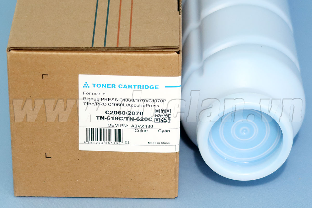 Mực Bizhub PRESS C1060 C1070 TN-619C 1200g CET141519 Chính Hãng