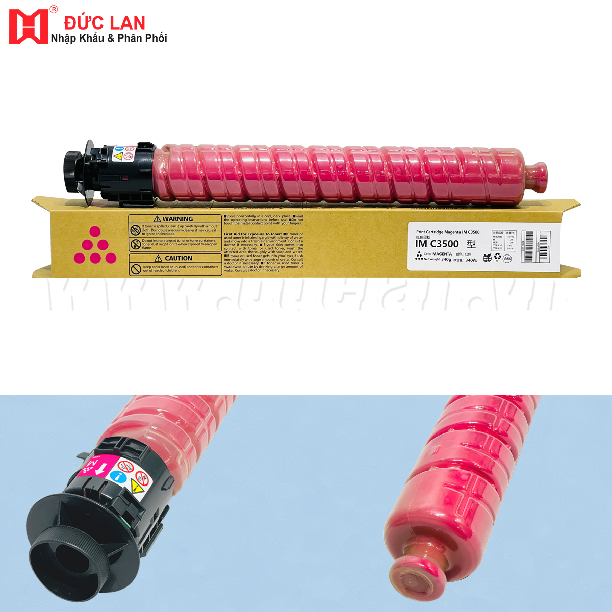 Mực IMC3500/ Ricoh IM C2000/C2500/C3000/C3500 M (340G/19K)