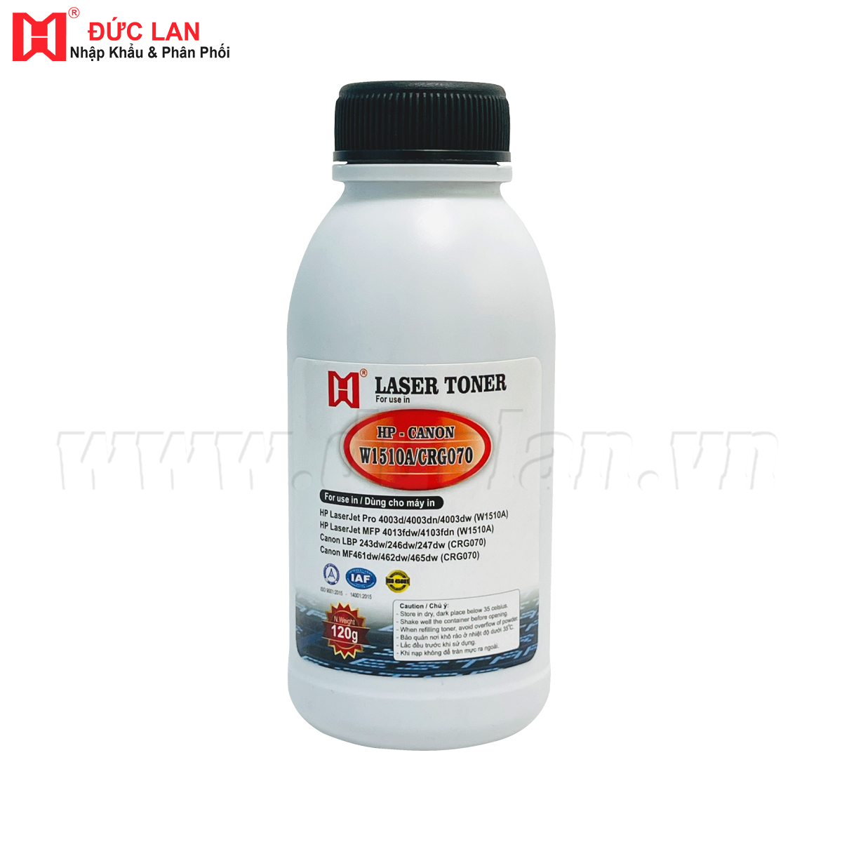 Mực chai HP 4003dn(W1510A/CRG070)(120g)