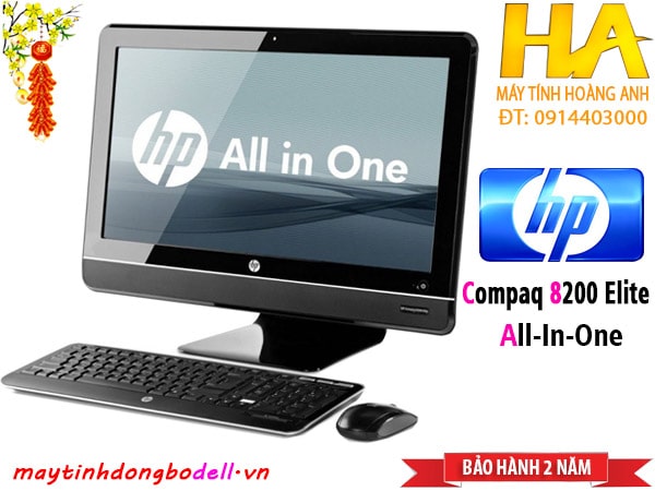 HP Compaq 8200 Elite All-in-One Core i7 2600s Dram3 8G SSD 240G+HDD 500G Màn hình LED 23 FHD