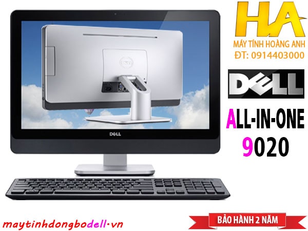 Dell all in one 9020/ Core i7 4765T/ Ổ SSD 240G Bộ nhớ 16Gb Màn hình 23inch LED IP