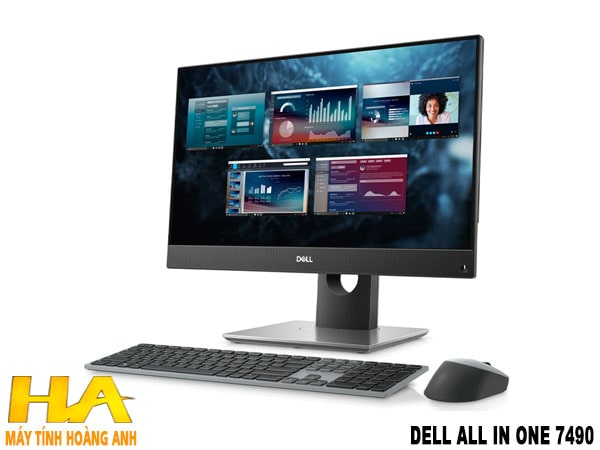 Dell All In One 7490 CPU Intel Core i5-10500T RAM 16GB PC4 SSD 512GB NVME màn LCD WLED 23.8 inch FHD 1920 x 1080